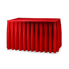 Фуршетная юбка красная, длина: 300 см в аренду на ваше мероприятие Фуршетная юбка красная, длина: 300 см