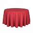 Скатерть круглая красная, размер: Ø330 см в аренду на ваше мероприятие 