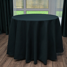 Скатерть круглая темно-зеленая, размер: Ø230 см