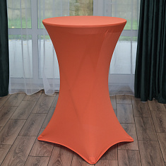 Стрейч-чехол на коктейльный стол, оранжевый
