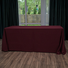 Скатерть прямоугольная бордовая, размер: 330х225 см