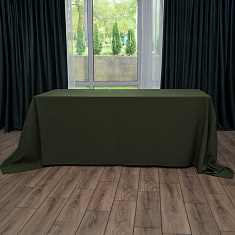 Скатерть прямоугольная зеленая, размер: 330х225 см