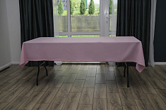 Скатерть прямоугольная розовая, размер: 250х150 см