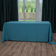 Скатерть прямоугольная светло-синяя, размер: 330х225 см