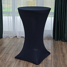 Стрейч-чехол на коктейльный стол, темно-синий