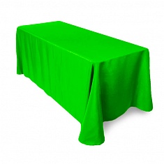 Скатерть прямоугольная зеленая, размер: 330х225 см