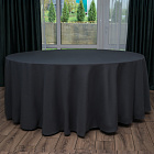 Скатерть круглая темно-серая, размер: Ø330 см в аренду на ваше мероприятие Скатерть круглая темно-серая, размер: Ø330 см