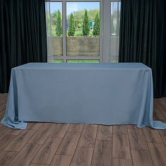 Скатерть прямоугольная голубая, размер: 330х225 см