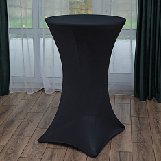 Стрейч-чехол на коктейльный стол, темный графит