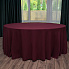 Скатерть круглая бордовая, размер: Ø330 см в аренду на ваше мероприятие 