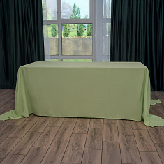 Скатерть прямоугольная салатовая, размер: 330х225 см
