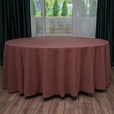 Скатерть круглая терракотовая, размер: Ø330 см