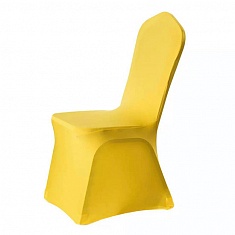 Стретч-чехол на стул желтый	