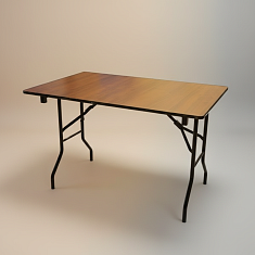 Стол прямоугольный 120х80 H90см