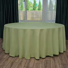 Скатерть круглая салатовая, размер: Ø330 см