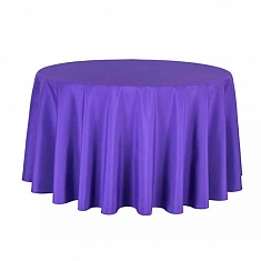 Скатерть круглая фиолетовая, размер: Ø320 см