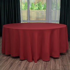 Скатерть круглая красная, размер: Ø330 см