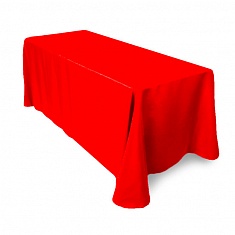 Скатерть прямоугольная красная, размер: 330х225 см