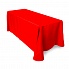 Скатерть прямоугольная красная, размер: 330х225 см в аренду на ваше мероприятие 
