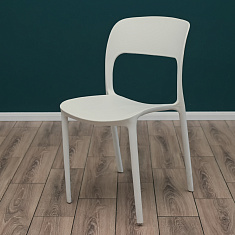 Стул пластиковый Эклипс, белый
