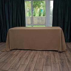 Скатерть прямоугольная светло-кориченвая, размер: 330х225 см