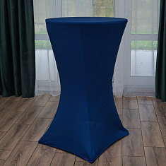 Стрейч-чехол на коктейльный стол, индиго