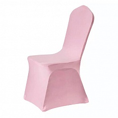 Стретч-чехол на стул розовый
