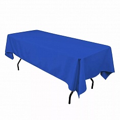 Скатерть прямоугольная синяя, размер: 250х150 см