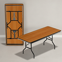 Прямоугольный складной стол 150×90