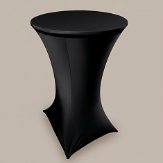 Коктейльный стол в стрейч-чехле черного цвета