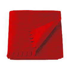 Красный флисовый плед 130×170 см