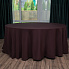 Скатерть круглая коричневая, размер: Ø330 см в аренду на ваше мероприятие 