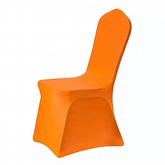 Стретч-чехол на стул оранжевый
