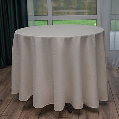 Скатерть круглая шампань, размер: Ø230 см