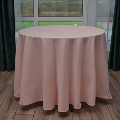Скатерть круглая розовая, размер: Ø230 см